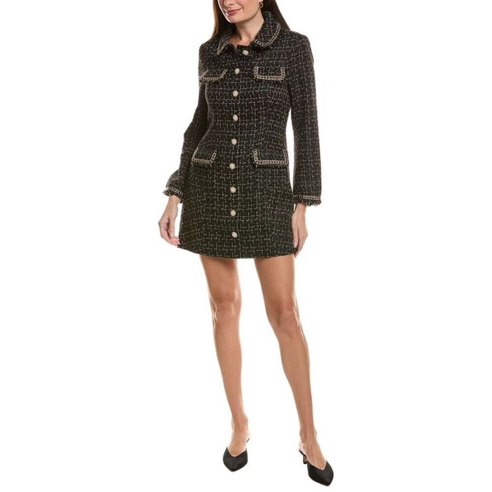 Tyler Böe Womens Beth Boucle Dress, Black